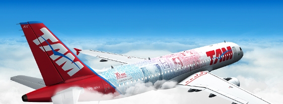 TAM vai pintar aeronave com fotos de clientes
