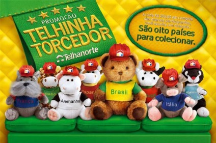 Brinde na promoção da Telhanorte nos PDVs