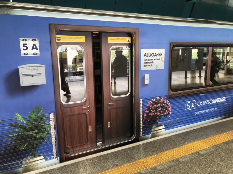 QuintoAndar simula residências no metrô de São Paulo