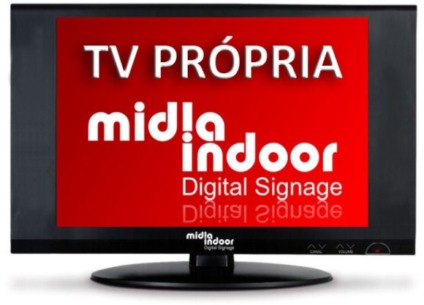 Mídia indoor lança o projeto TV Própria