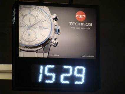 Technos é o relógio oficial do Aeroporto de Congonhas