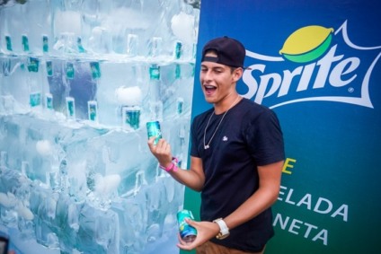 Cubo de gelo da Sprite foi destaque no Planeta Atlântida