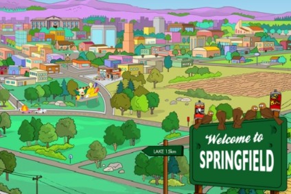 Universal recria cidade dos Simpsons