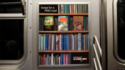 Livros no metrô: Ideia da Miami Ad School
