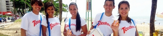 Vitamina Toddynho com sampling na Praia de Boa Viagem
