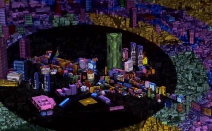 Projeção em 3D cobre a cidade de Tóquio