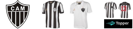 Topper lança camisas retrô para torcedores do Galo