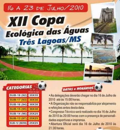 Três Lagoas sedia Copa Ecológica das Águas