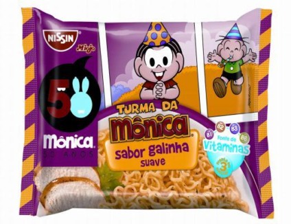 Nissin celebra aniversário da Mônica com novas embalagens