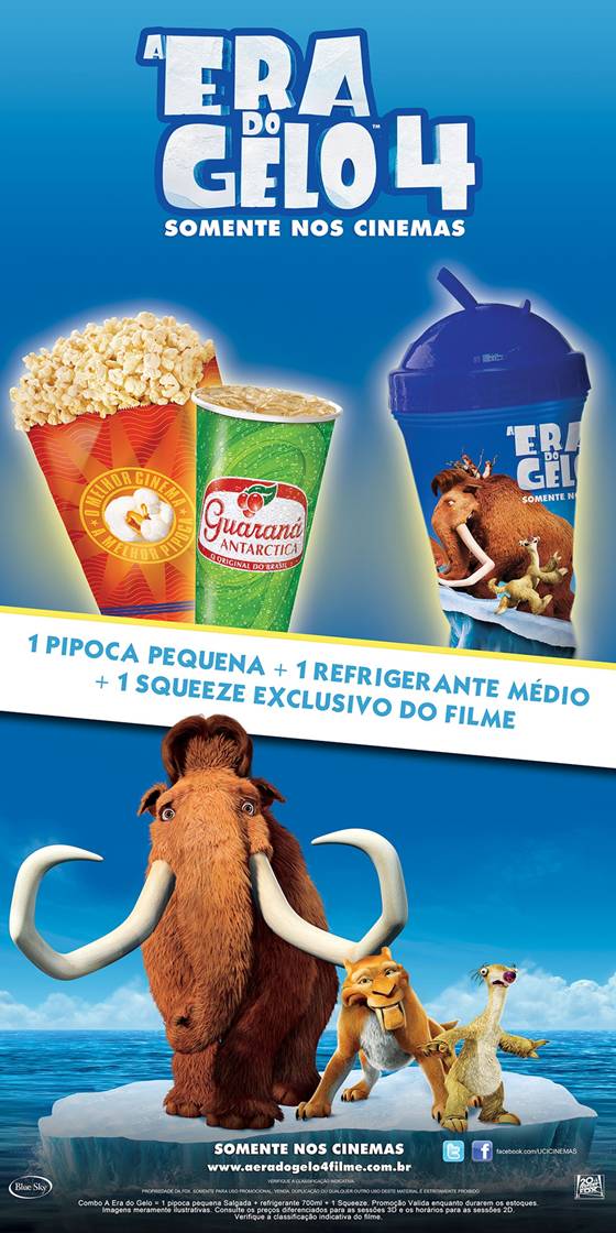 A Era do Gelo 4 tem combo exclusivo na UCI
