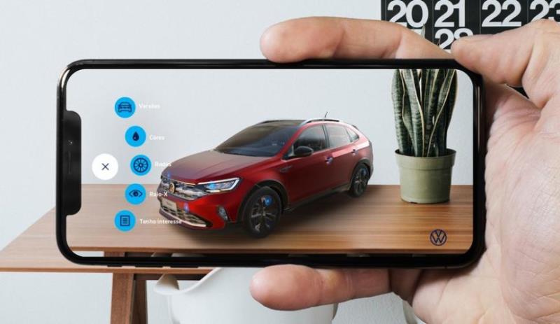 App da VW mostra o Nivus em realidade aumentada