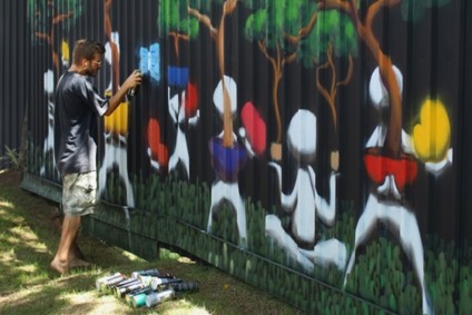 Brookfield Incorporações leva grafite a tapumes de SP