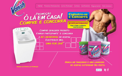 Ô lá em casa é o mote da ação promo de Vanish