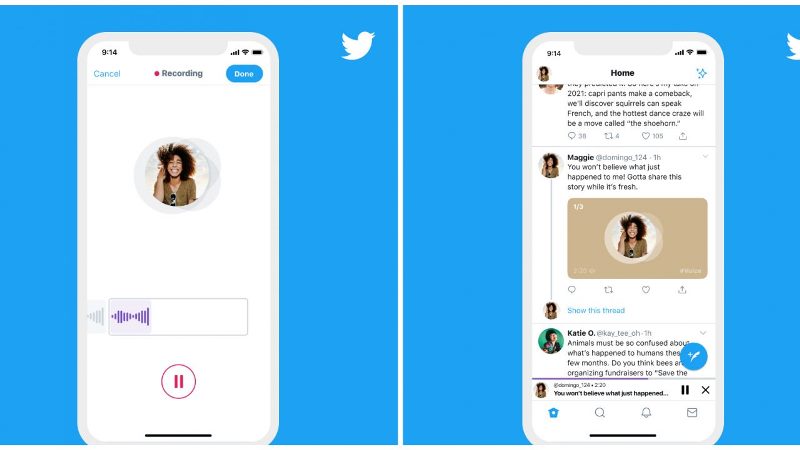 Twitter agora conta com tuítes de áudio