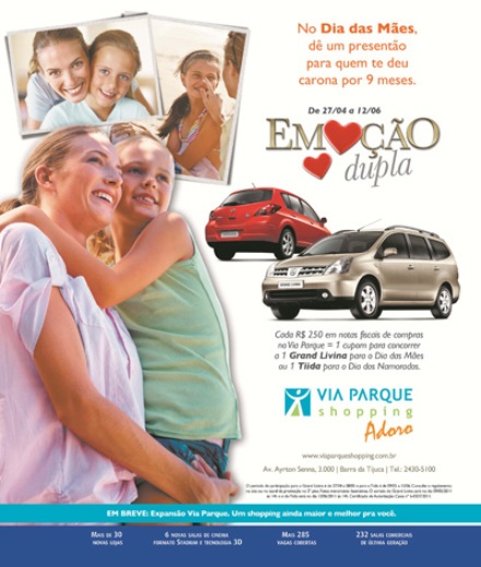 Via Parque realiza "Emoção Dupla"