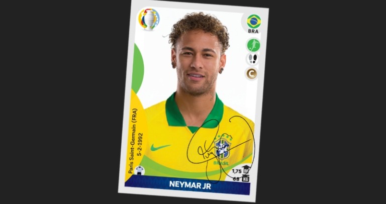 Panini coloca em ação a promo 'Assinado Neymar Jr.'
