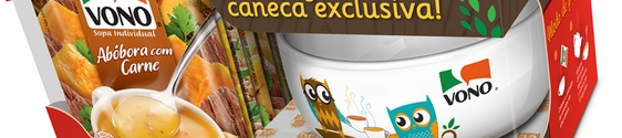 Vono presenteia seus consumidores com caneca exclusiva
