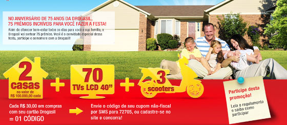 “Feliz da vida” na ação promocional da Drogasil