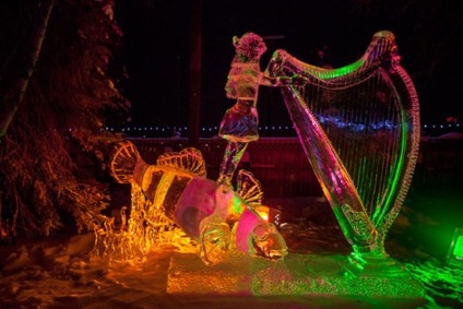 World Ice Art Championship reúne belas esculturas de gelo