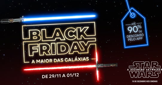 Golden Square transforma Black Friday em game de RA do Star Wars