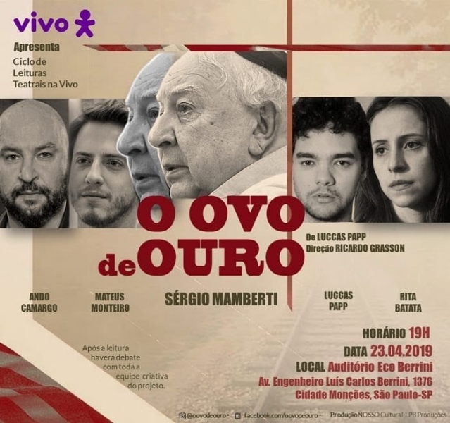 Vivo promove leituras dramáticas gratuitas