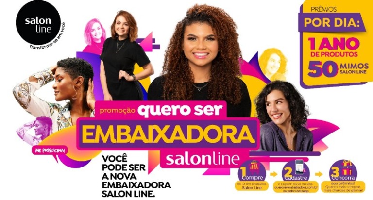 Salon Line dá início à ação 'Quero ser Embaixadora'