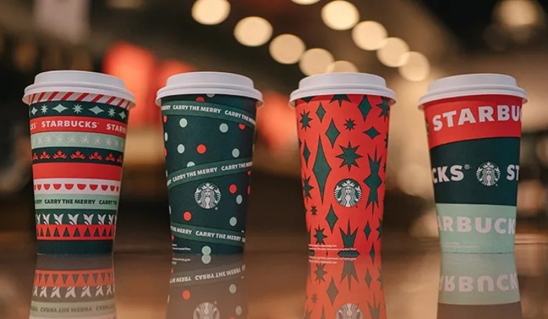 Starbucks apresenta sua nova coleção de copos para o Natal