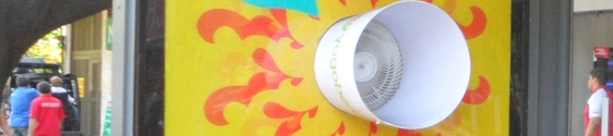 Yogoberry instala ventiladores em pontos de ônibus