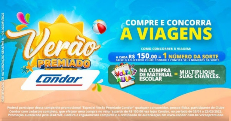 Condor inicia 2023 com ofertas e Promoção Verão Premiado