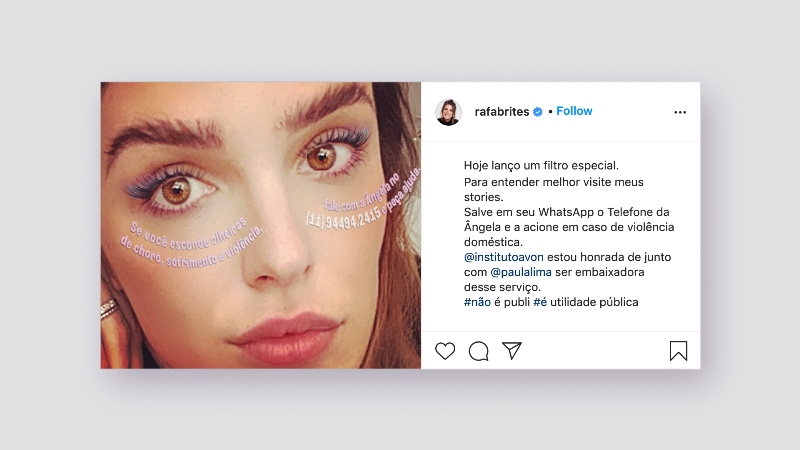 Instituto Avon e Uber iniciam nova fase do filtro 'Renove seu olhar'