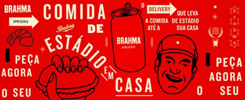 Brahma leva a comida de estádio à casa do torcedor