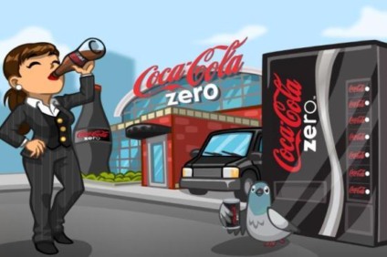 Construindo fábrica da Coca-Cola Zero em game