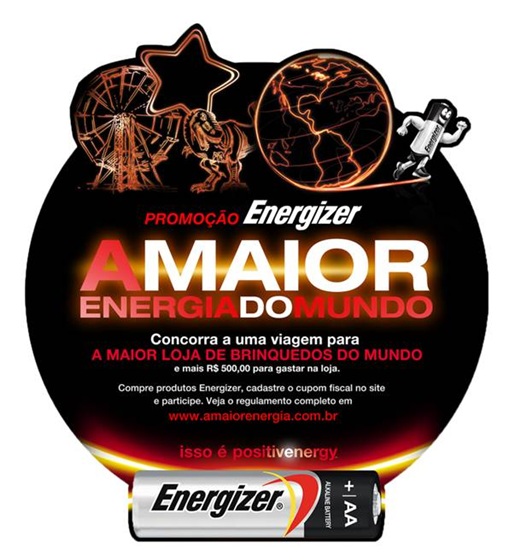 A maior diversão do mundo na promo de Energizer