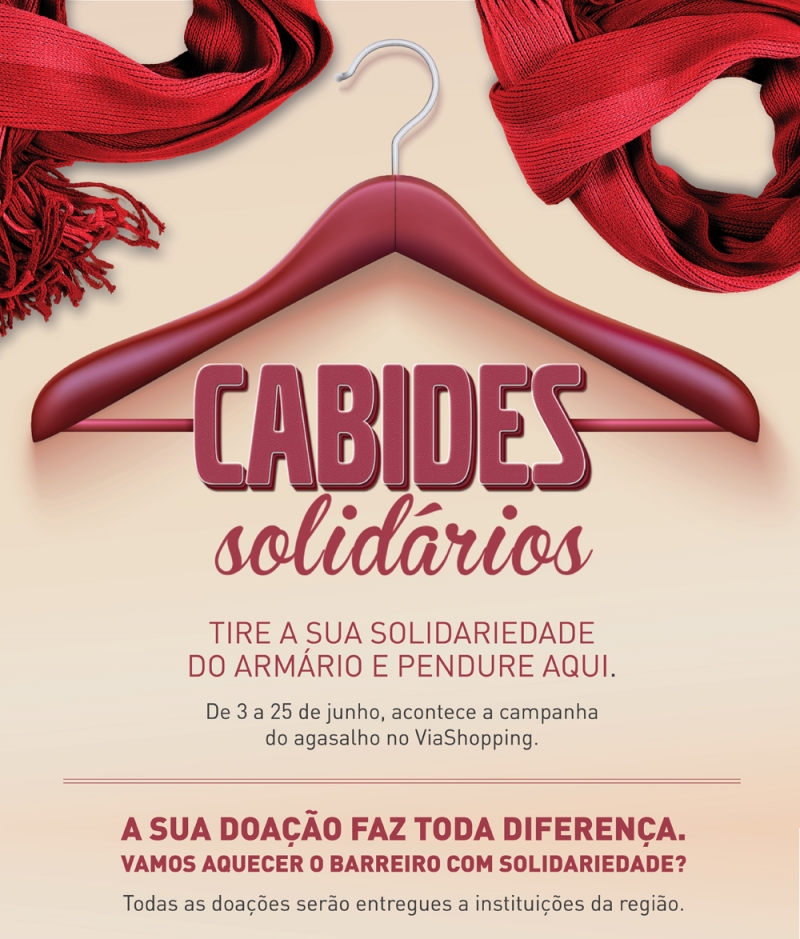 ViaShopping Barreiro promove a campanha do agasalho "Cabides Solidários"