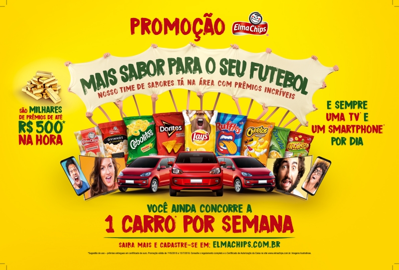 Elma Chips vai trazer mais sabor para o futebol