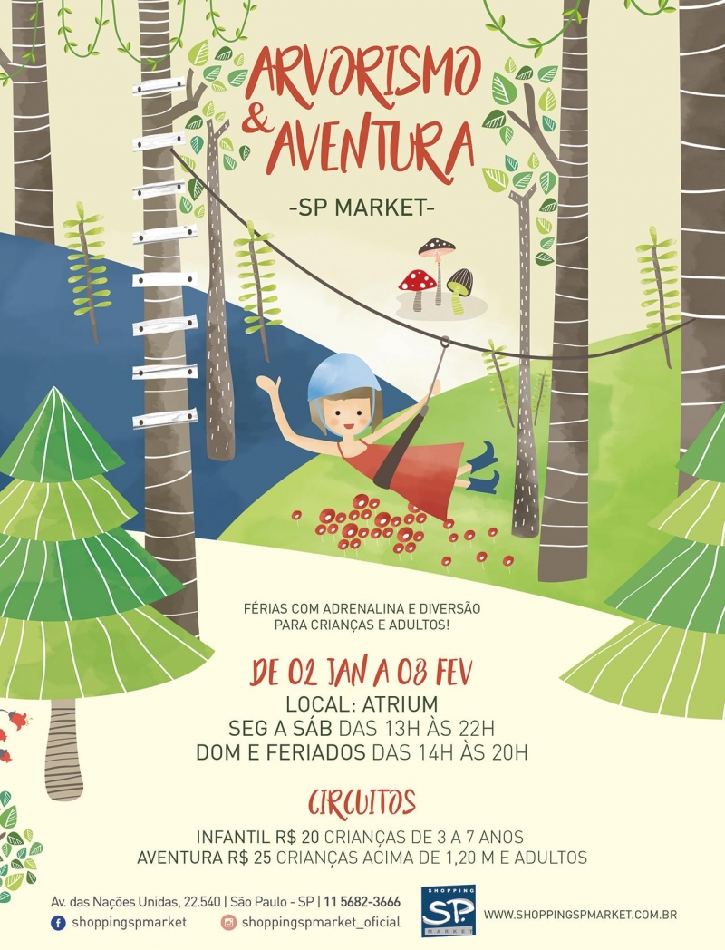 Férias com muita aventura no SP Market Férias com muita aventura no SP Market