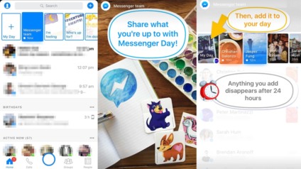 Facebook testa “Messenger Day”, seu mais novo clone do Snapchat