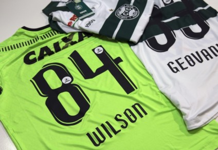 Camisas do Coritiba ganham tipografia exclusiva