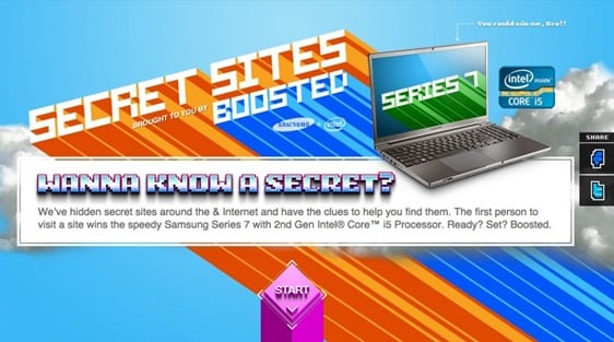 Intel e Samsung com promo nas redes sociais