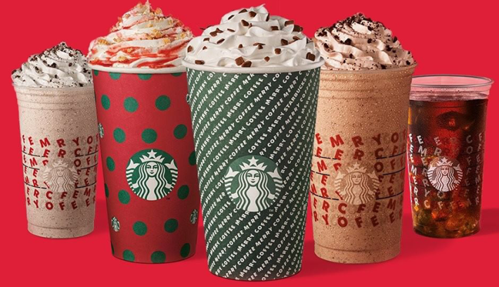 Starbucks tem novas bebidas e copos personalizados para o Natal