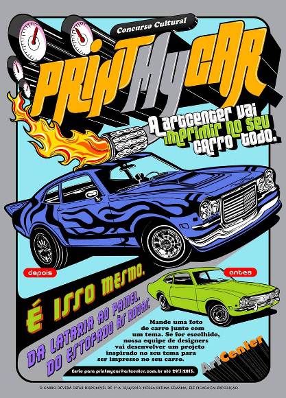 ArtCenter premia vencedor de promo com carro impresso