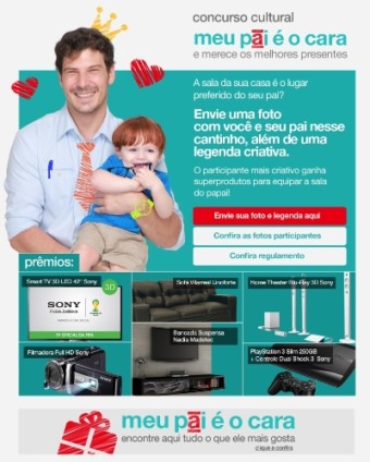 Americanas.com dá início à ação promo "Meu pai é o cara"