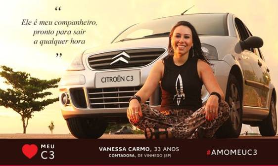 Citroën coloca no ar "Amo Meu C3"