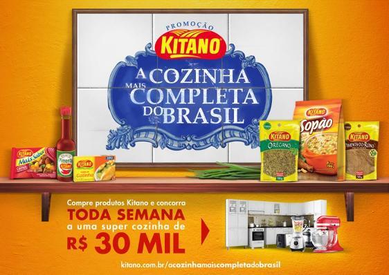 Kitano premia consumidores com cozinhas completas 