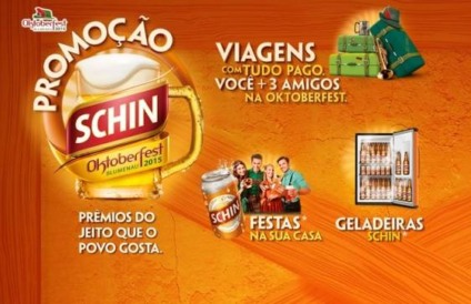 Ação promo da Schin vai sortear viagens para a Oktoberfest
