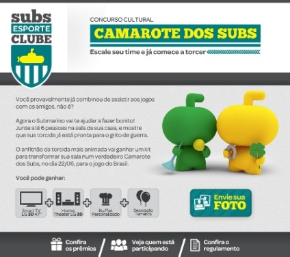 Submarino leva clima de camarote para dentro de casa