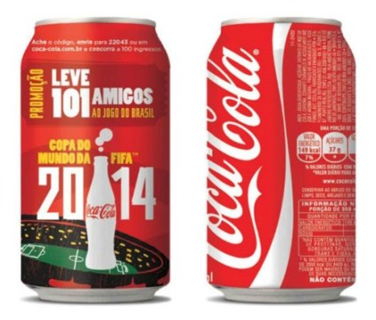 Coca-Cola inicia sua maior ação promo para a Copa de 14