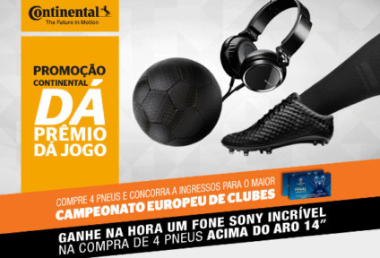 Promo da Continental leva à final da Uefa Euro