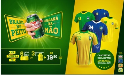 NewStyle e Guaraná Antarctica vestem a camisa do Brasil