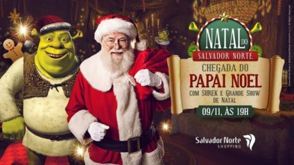 2a1 leva o "Natal do Shrek" ao Salvador Shopping